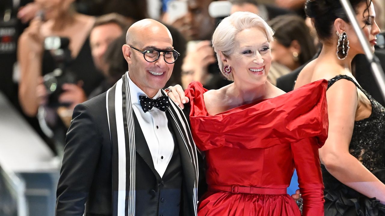 Meryl Streep y Stanley Tucci asisten al desfile de Dolce & Gabbana como sus personajes de El diablo viste de Prada 2