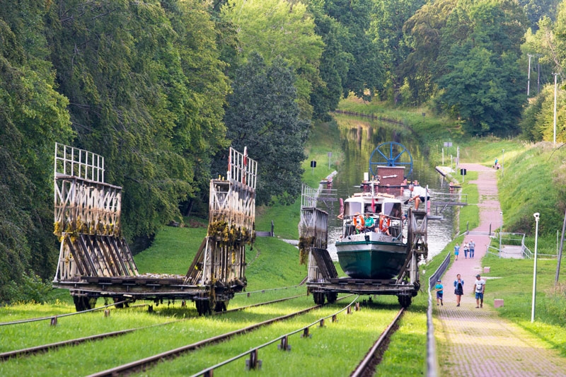 Navigazione sul Canale di Alta Terra, Canale di Elbinger in Polonia e Masuria