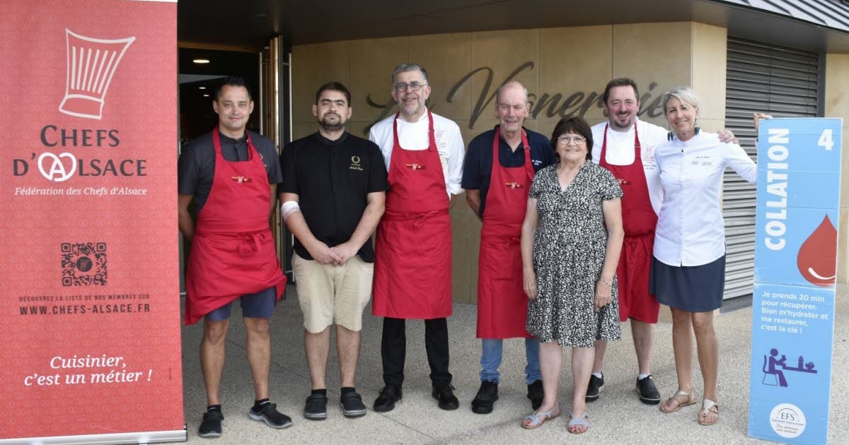 Donazione del sangue. Raccolta gourmet a Wettolsheim
