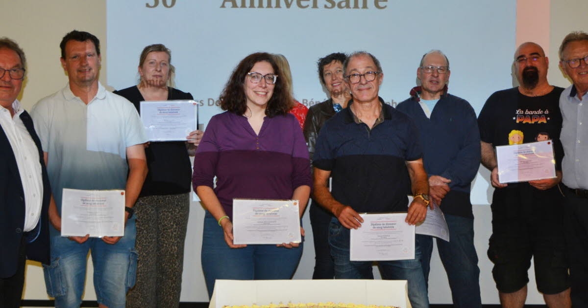 Blutspendeverein Ittenheim: 20 Diplome verliehen