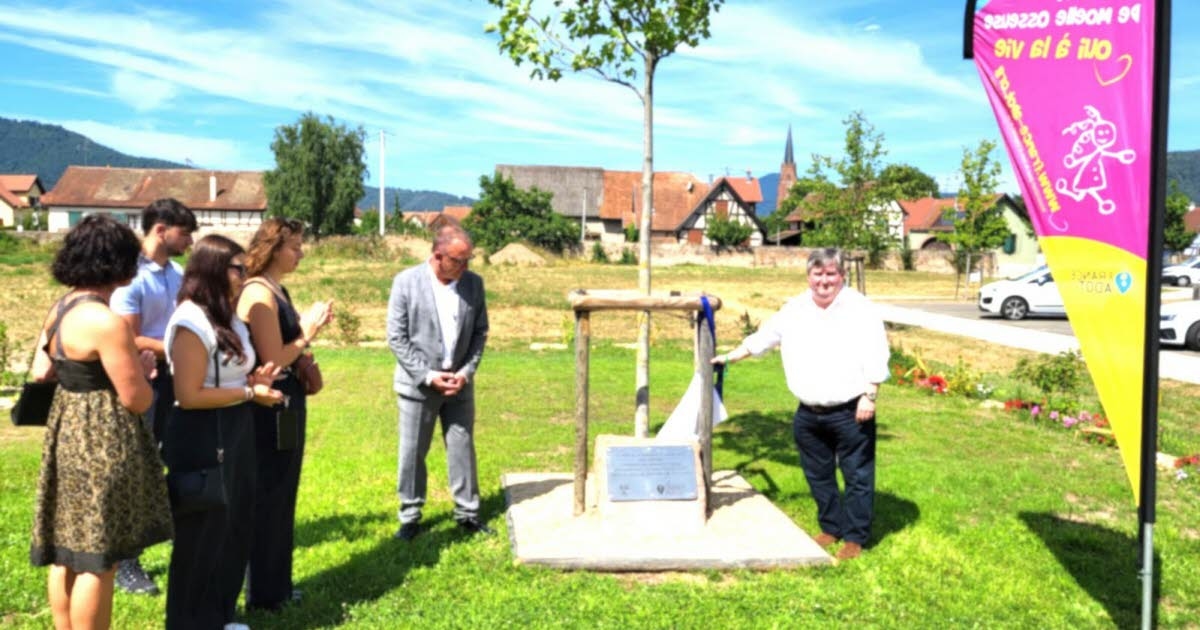 Scherwiller. A square named in memory of former deputy Jean-Philippe Hihn