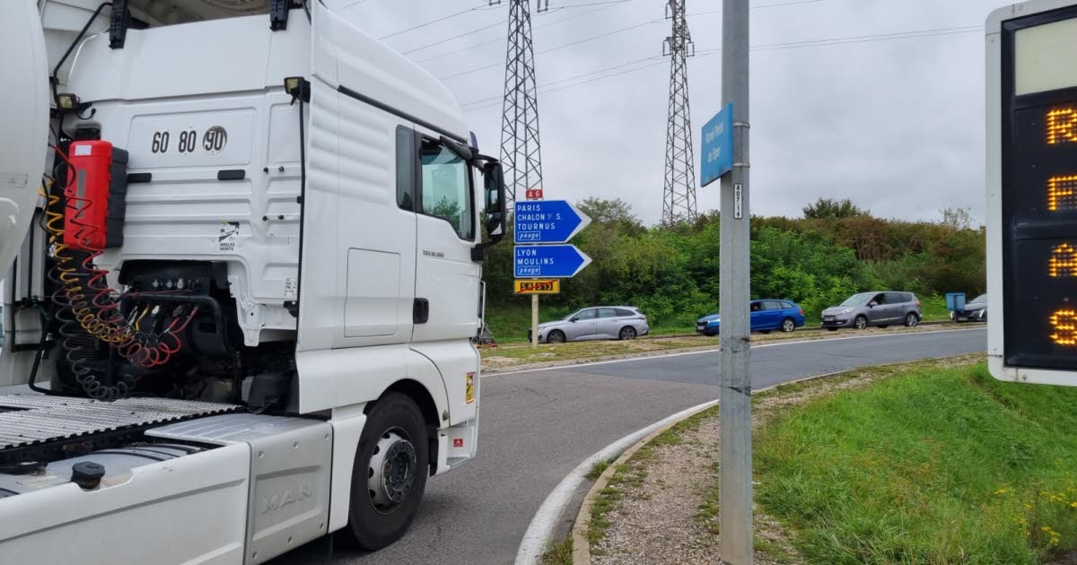 Mâcon. Mâcon Nord'daki A6 kavşağında ağır bir araç arızalandı: trafik sıkışıklığı oluştu