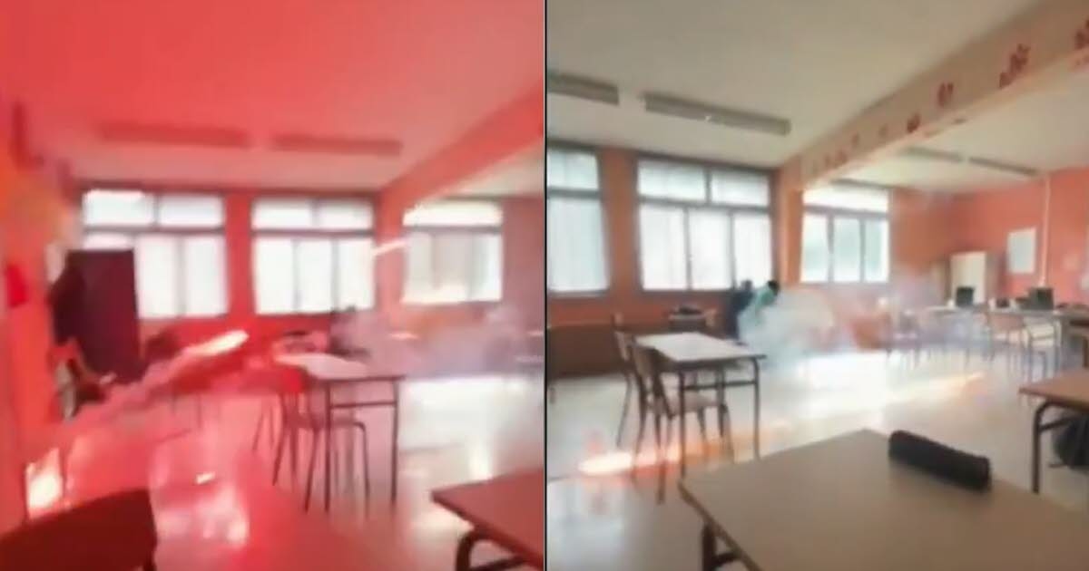 Yüksek Savoie. Annemasse: Ders sırasında havai fişeklerin hedefi olan bir öğretmen