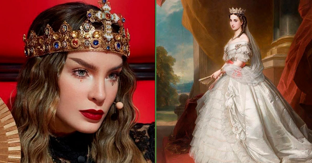 "Carlota usava lentes de contato verdes e falava morango", diz a Netflix após escalar Belinda como a imperatriz.