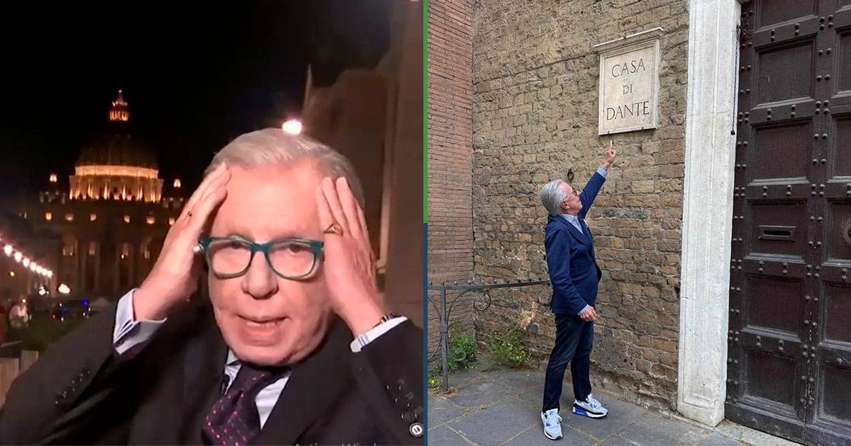 López-Dóriga foi flagrada perguntando sobre bares na casa de Dante Alighieri.