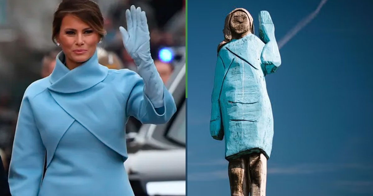¿Habrá sido Bart? Desaparece estatua de Melania Trump en su natal Eslovenia
