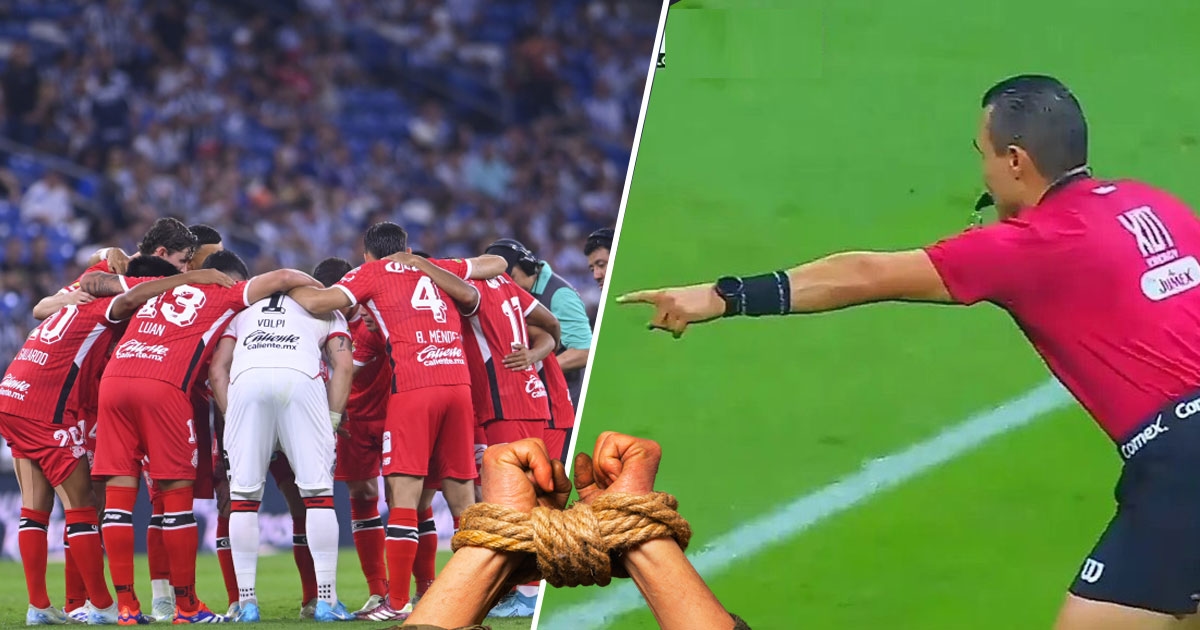 Os jogadores do Toluca sairão com as mãos amarradas para não dar desculpas ao árbitro.