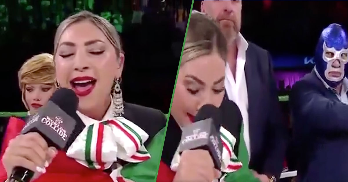 Elle a jeté un « coca » : Deyra Barrera chante mal l'hymne lors d'un événement WWE et AAA