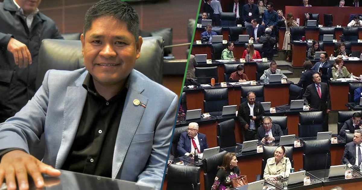 De Senaatszitting werd een half uur uitgesteld zodat Erasmo Catarino "La Manzanita" kon zingen