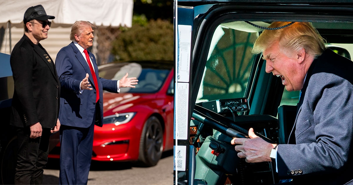 Trump, dizel yakıtla çalışan kendi "vatansever" Tesla'sını piyasaya sürdü