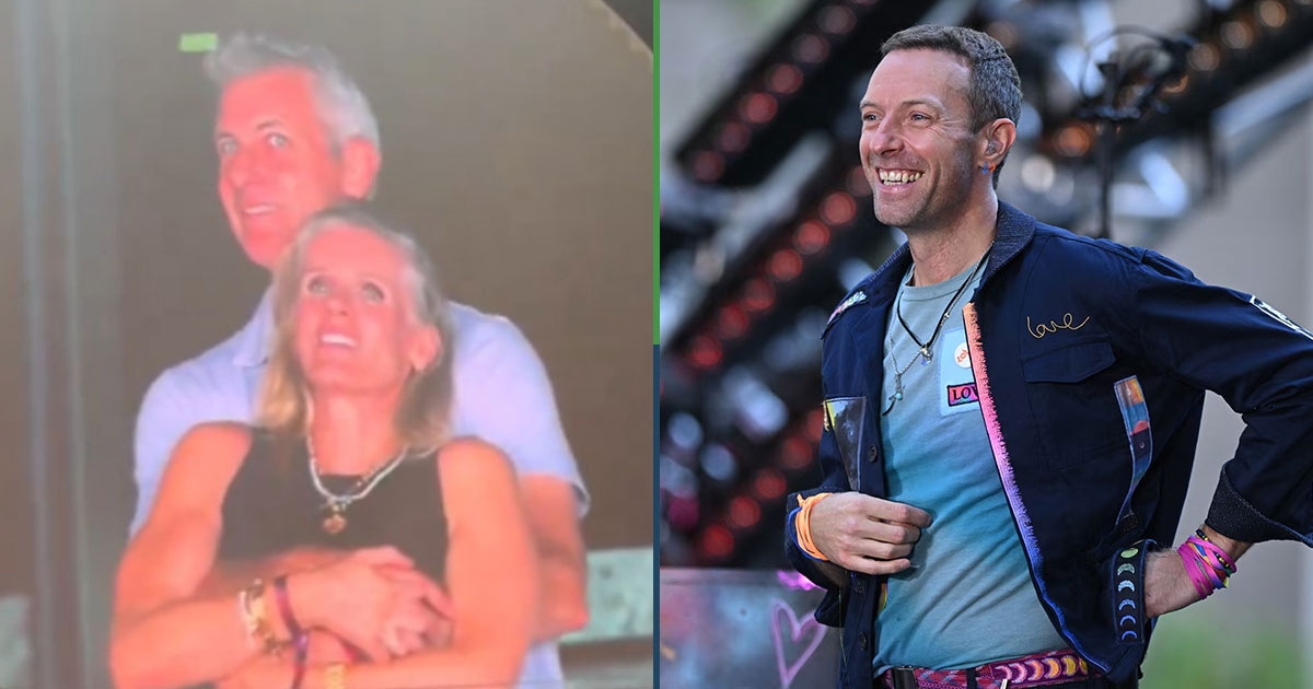 Pareja descubierta pide perdón por ser fan de Coldplay