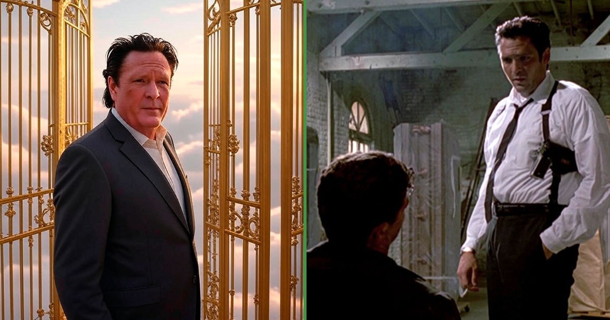 De Sint-Pieter weigert Michael Madsen de toegang totdat hij zijn "Reservoir Dogs"-dans heeft afgerond.