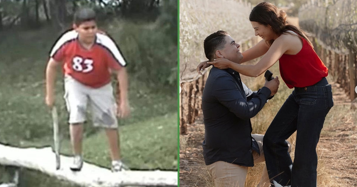 Ele caiu de novo... Edgar, o que caiu, acabou de ficar noivo.