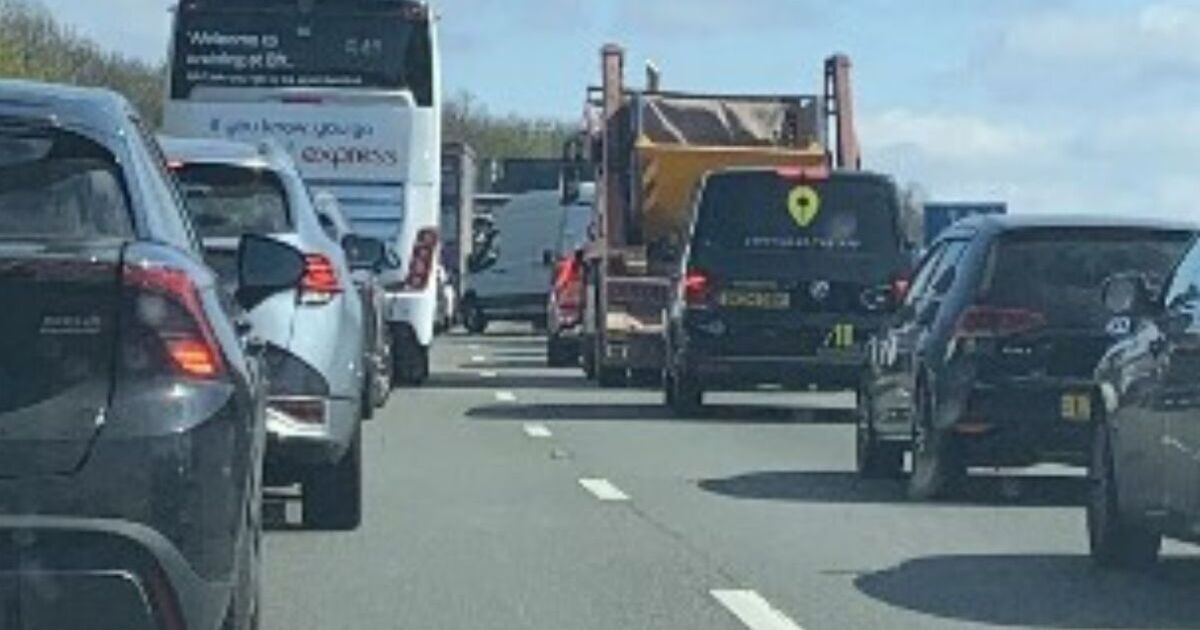 M1 traffic LIVE: Road closed after huge crash as 'vehicle overturned'