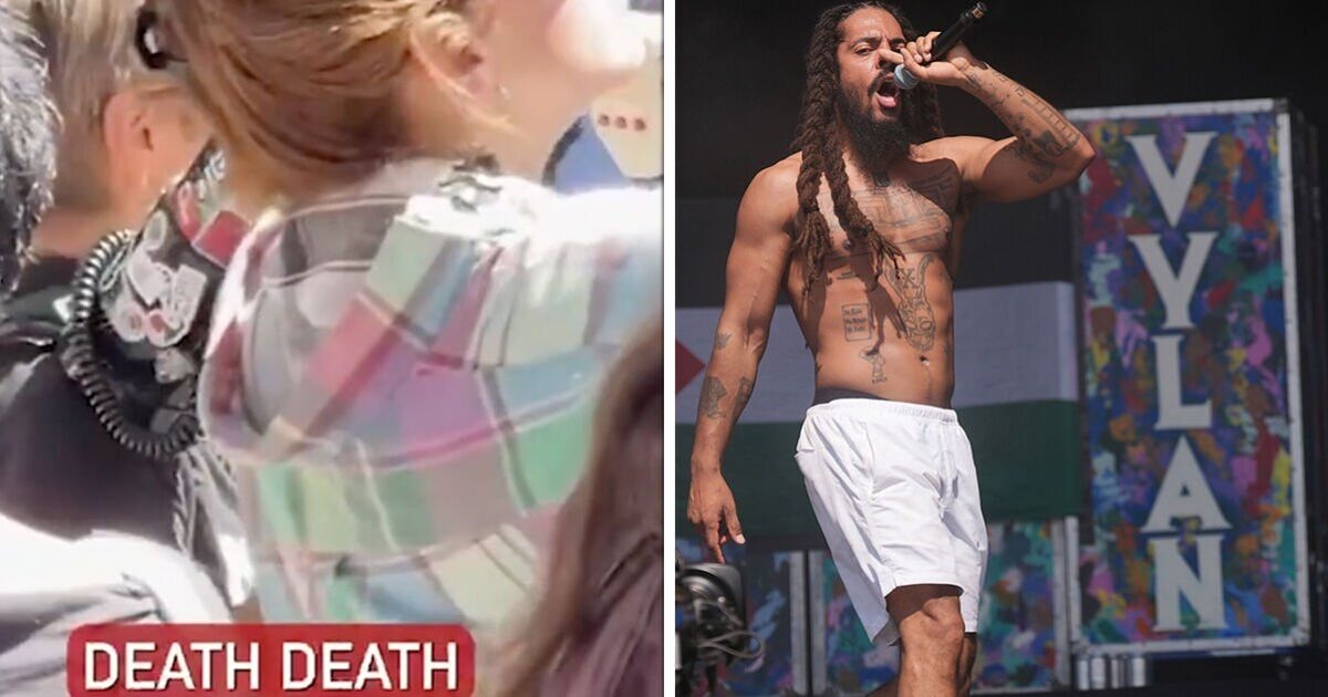 W chwili, gdy zwolennik Palestine Action został przyłapany na naśladowaniu skandowania Boba Vylana podczas festiwalu Glastonbury