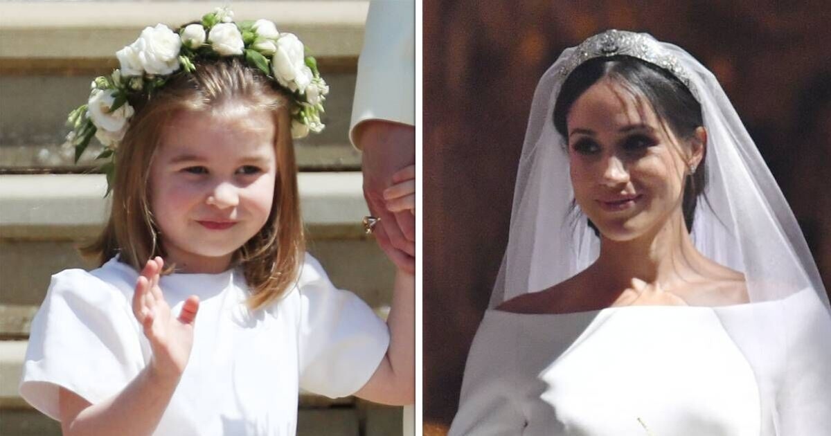 Meghan Markle's reaction to Princess Charlotte at wedding after bridesmaids row goes viral