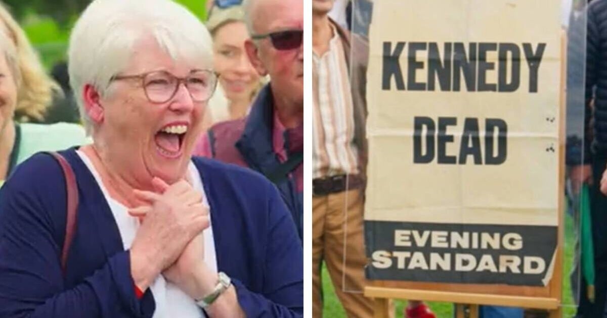 Convidados do Antiques Roadshow ficaram impressionados com o preço do pôster "Kennedy morto" que quase jogaram fora