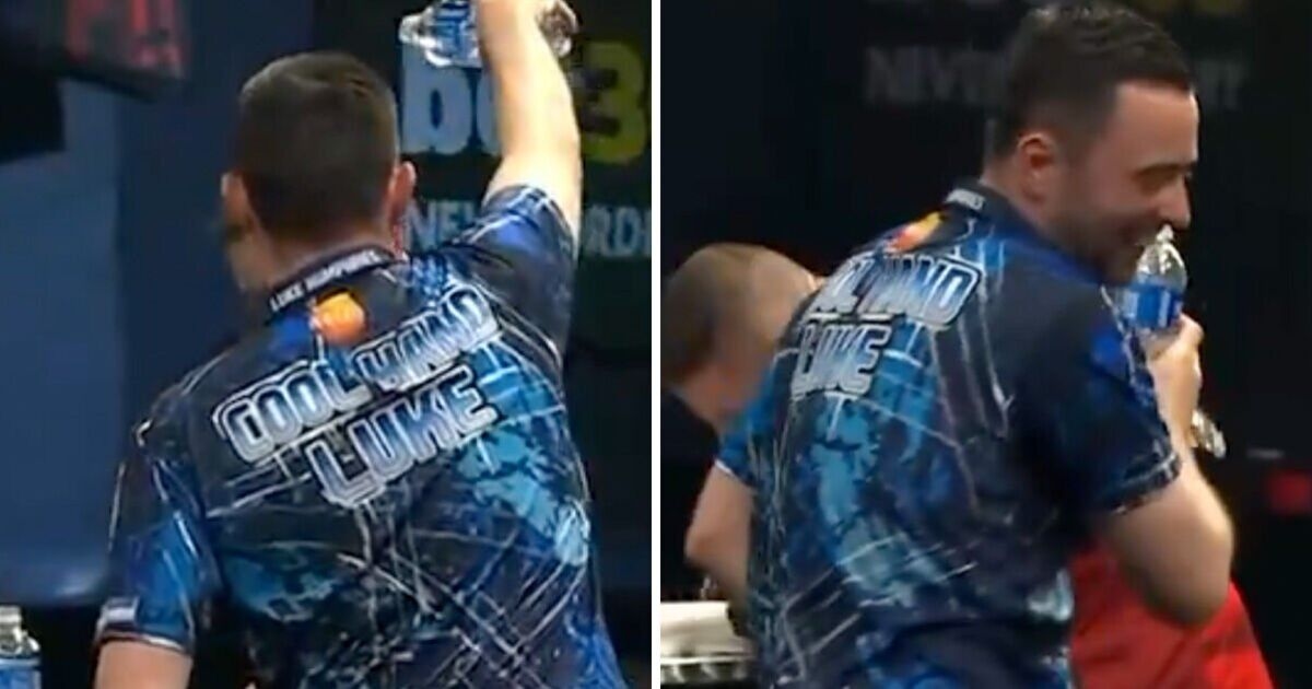 Luke Humphries jette de l'eau froide sur la tête de Nathan Aspinall alors que son rival a le cœur brisé