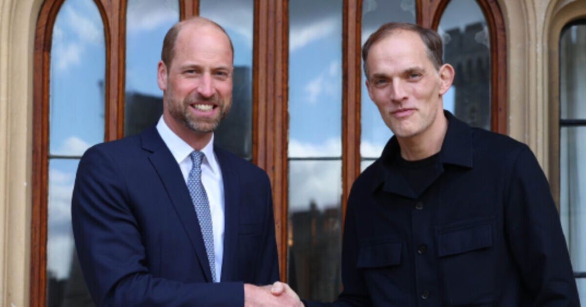 Le prince William rencontre pour la première fois le nouveau sélectionneur de l'Angleterre, Thomas Tuchel, et « a parlé pendant une heure »