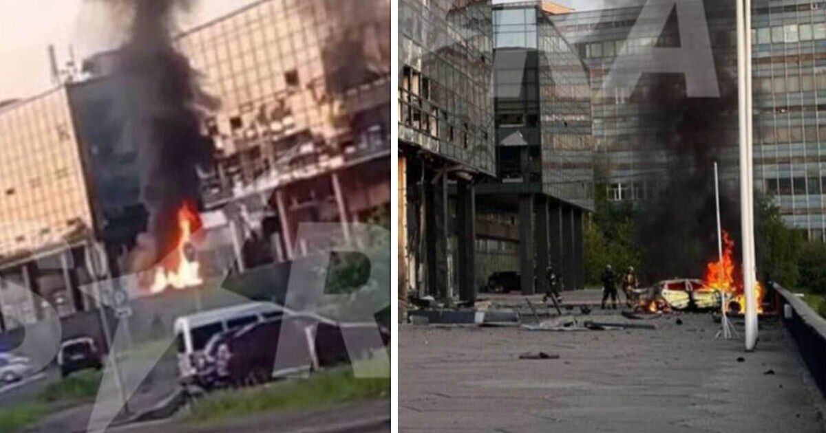 Ukraine LIVE: Moscow panic as region is pummelled by drones and fire erupts