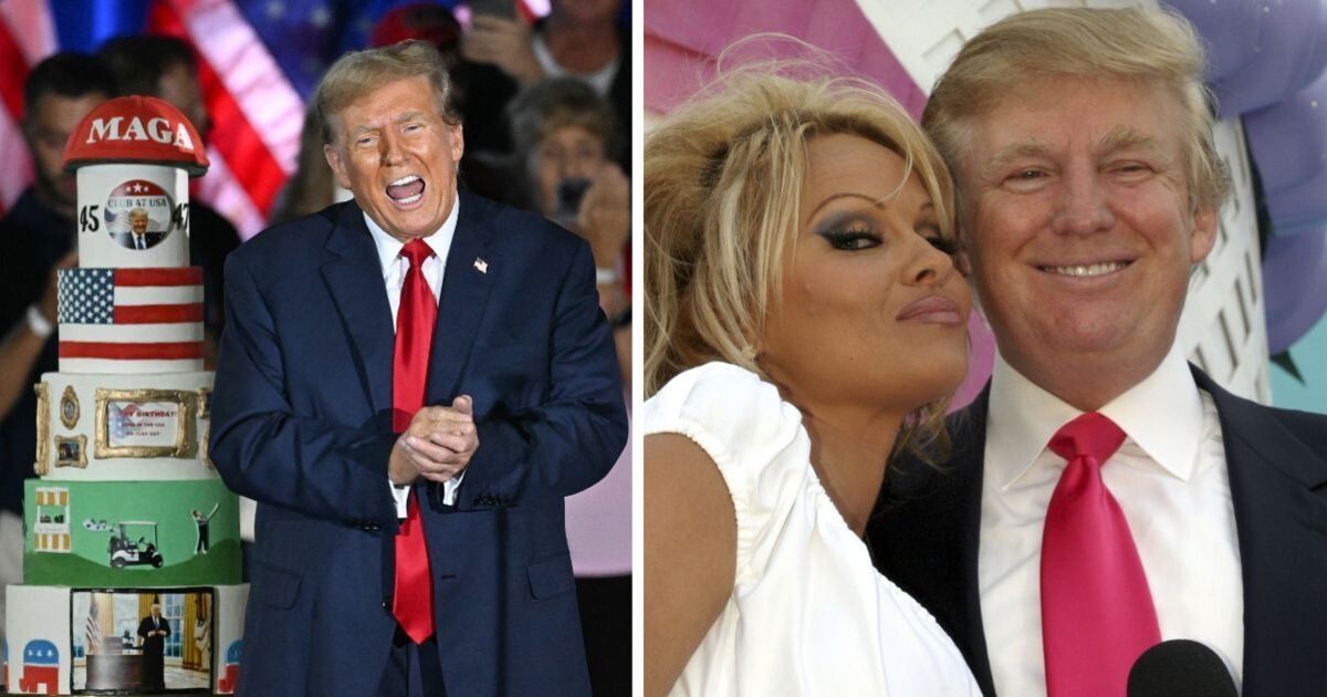 Las celebraciones de cumpleaños más salvajes de Trump: lanzamiento de una nave espacial de 4,5 metros y sorpresa de Pamela Anderson