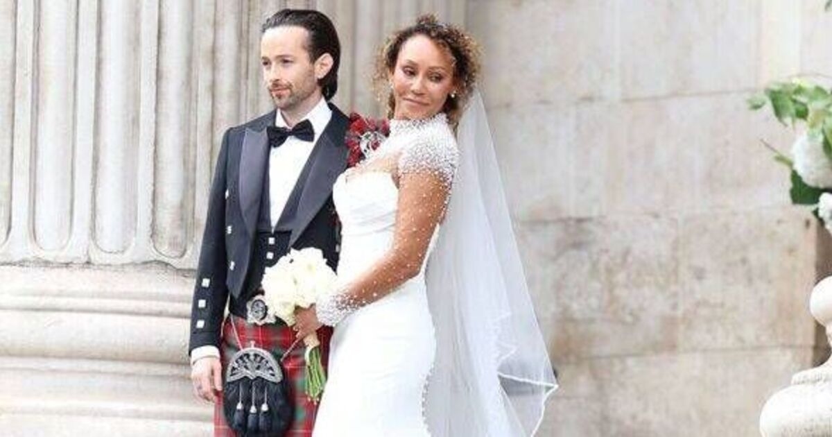 Mel B deslumbra con los detalles de su vestido de novia al casarse con Rory McPhee