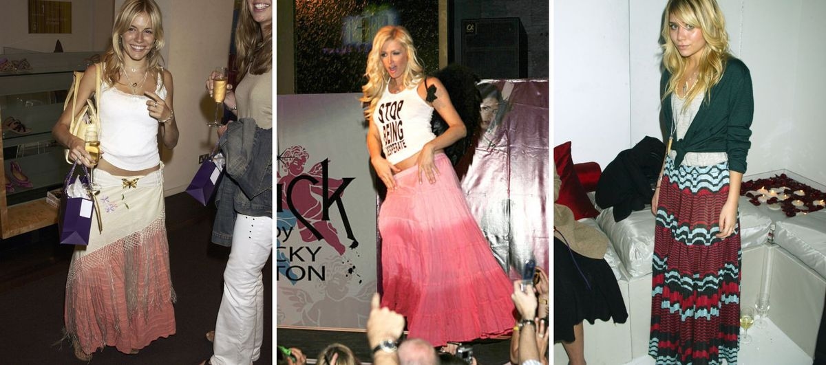 As saias longas estilo Boho estão de volta — veja como usá-las