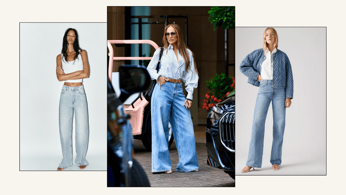 Put Down the Skinny Jeans—*This* Is the Denim Trend Everyone Everywhere Is Wearing With Sandals