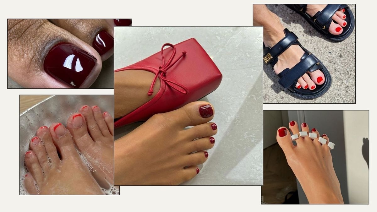 Le tendenze della pedicure vanno e vengono, ma questo colore classico regnerà sempre sovrano