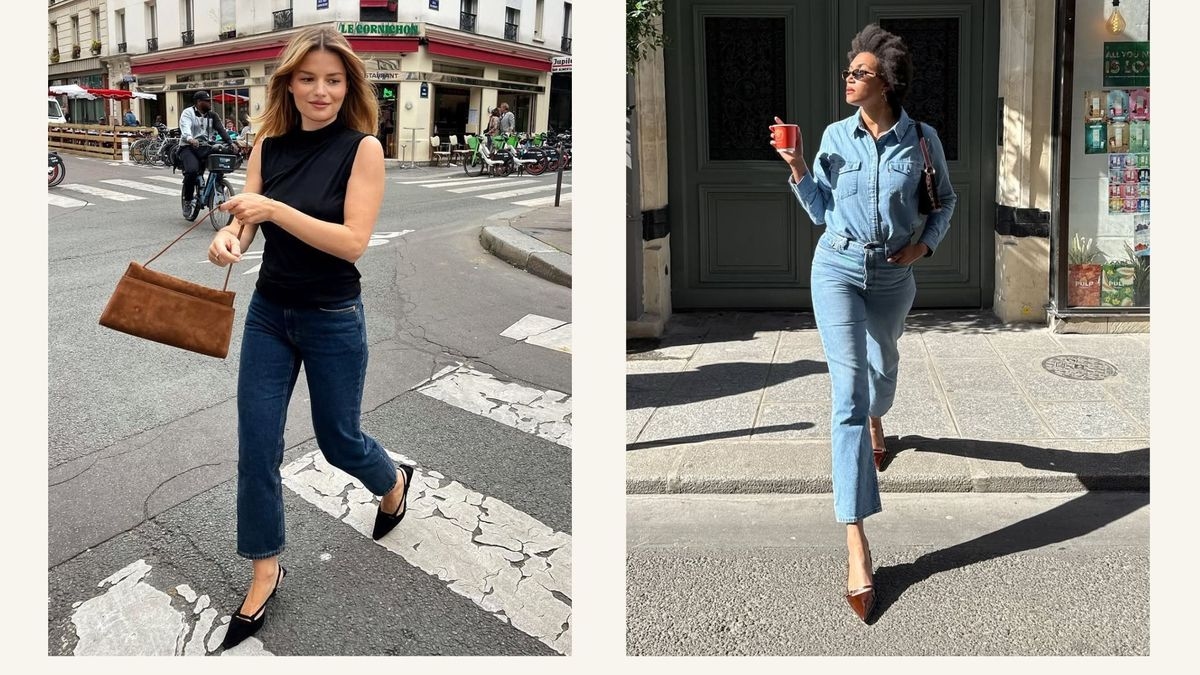 Hold the Trainers—These Are the Elegant Shoes Parisians Are Wearing With the Jeans of Summer