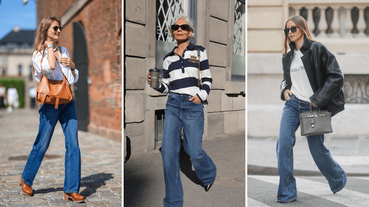 Calças jeans boca de sino não vão a lugar nenhum — é assim que as estamos estilizando nesta temporada
