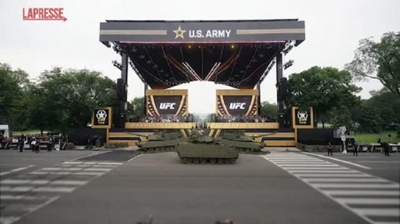 The military parade in Washington for the 250th anniversary of the US Army