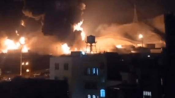 Iran Hit by Missiles: Shahran Oil Depot Burns