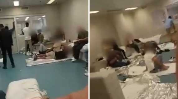 No ICE Center em Nova York: imigrantes forçados a dormir no chão