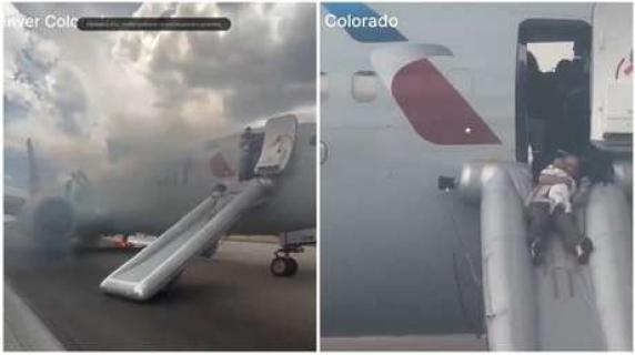 Denver: Avión de American Airlines estalla en humo al despegar, generando temor entre los pasajeros.