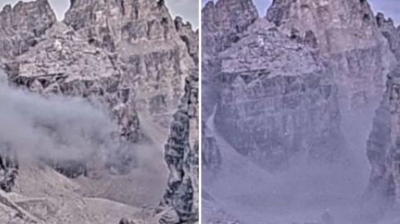 Brenta Dolomitleri: Cima Falkner'den yeni bir kaya düşmesi: "Dağın profili değişti."