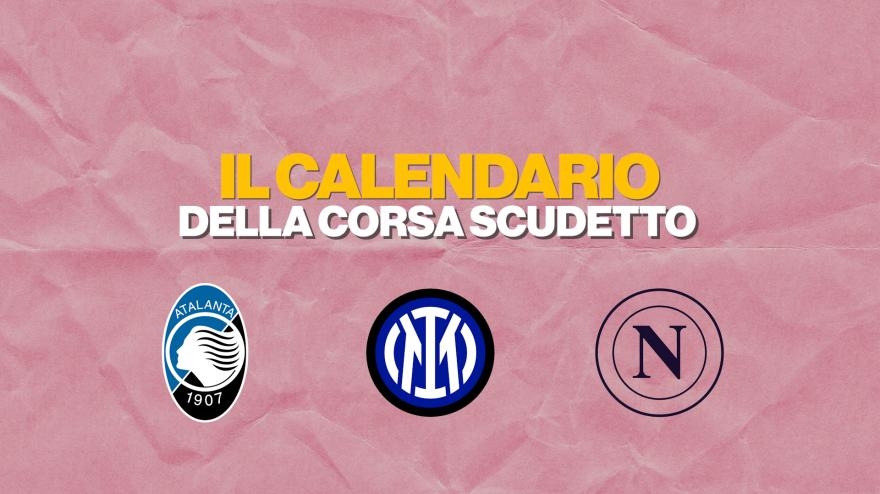 Tres por el Scudetto: el calendario completo de Inter, Nápoles y Atalanta