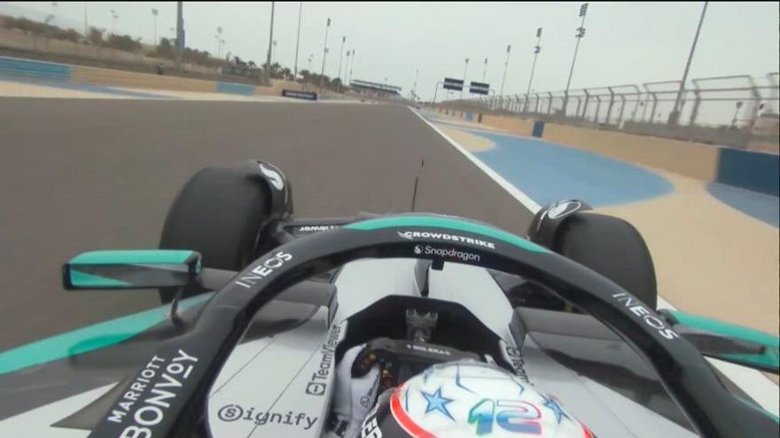 No W16 com Antonelli: o on-board na Mercedes