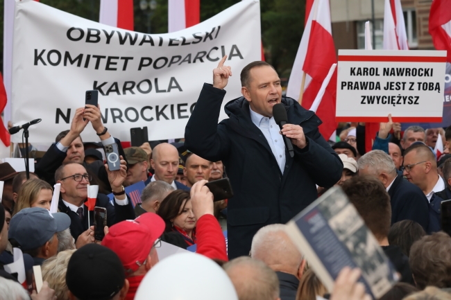 Nawrocki em Białystok: Acabarei com a divisão em Polônia A e B