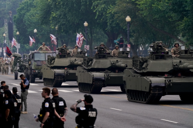 The Washington parade was accompanied by nationwide protests. There was a shooting in Utah