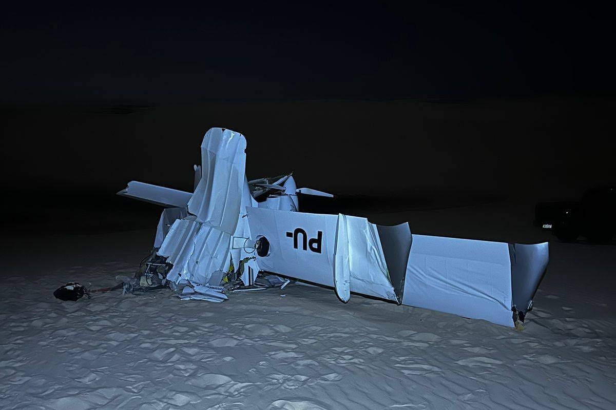 Een klein vliegtuig stort neer in Lençóis Maranhenses, waarbij twee doden vallen