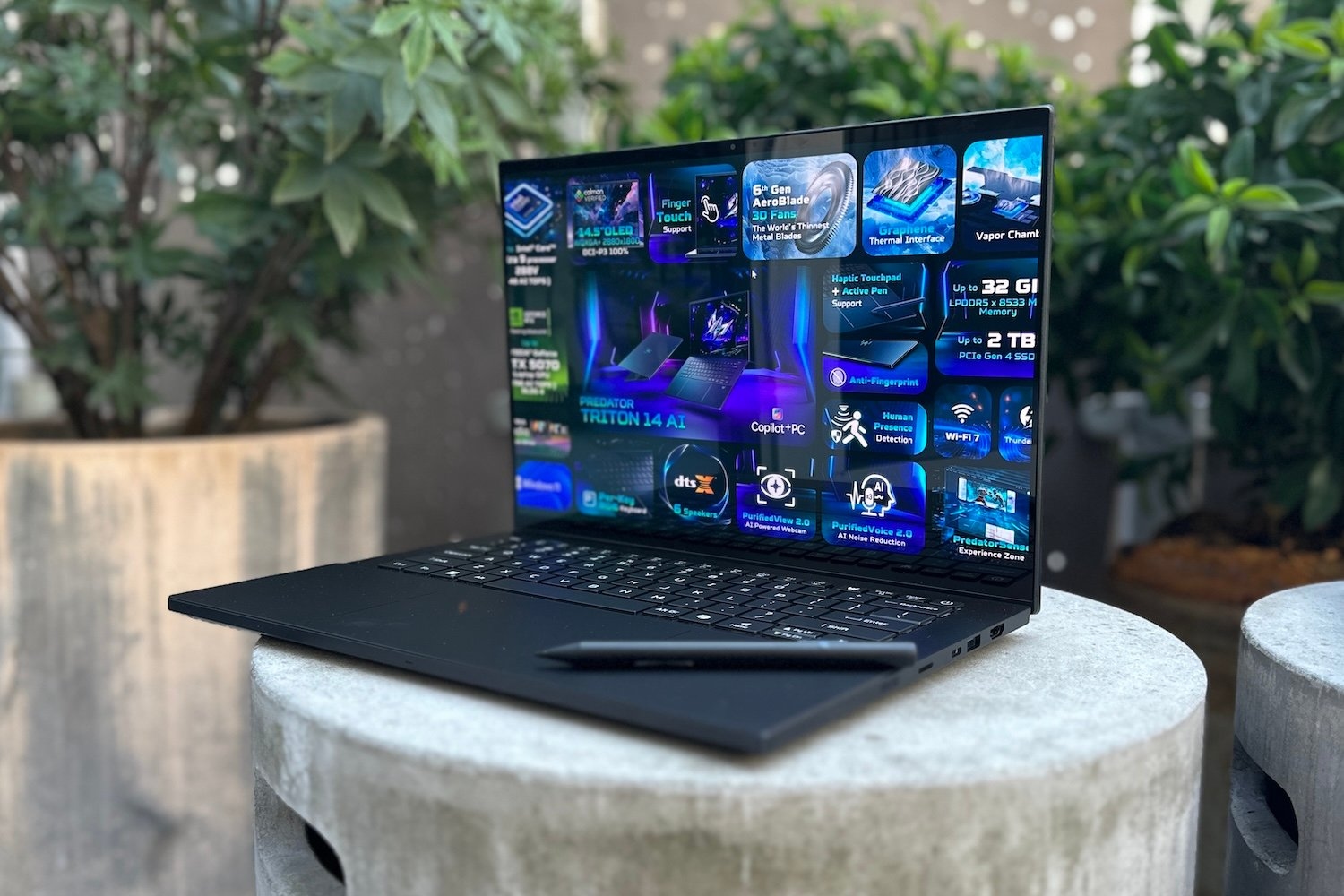 La sorprendentemente ligera laptop para juegos de Acer tiene una sorprendente función de trackpad