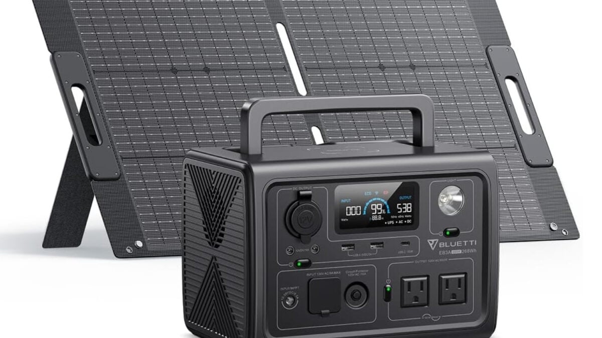 Amazon Offers 50% Off This Portable Power Station, Plus a Free 100W Solar Panel Included