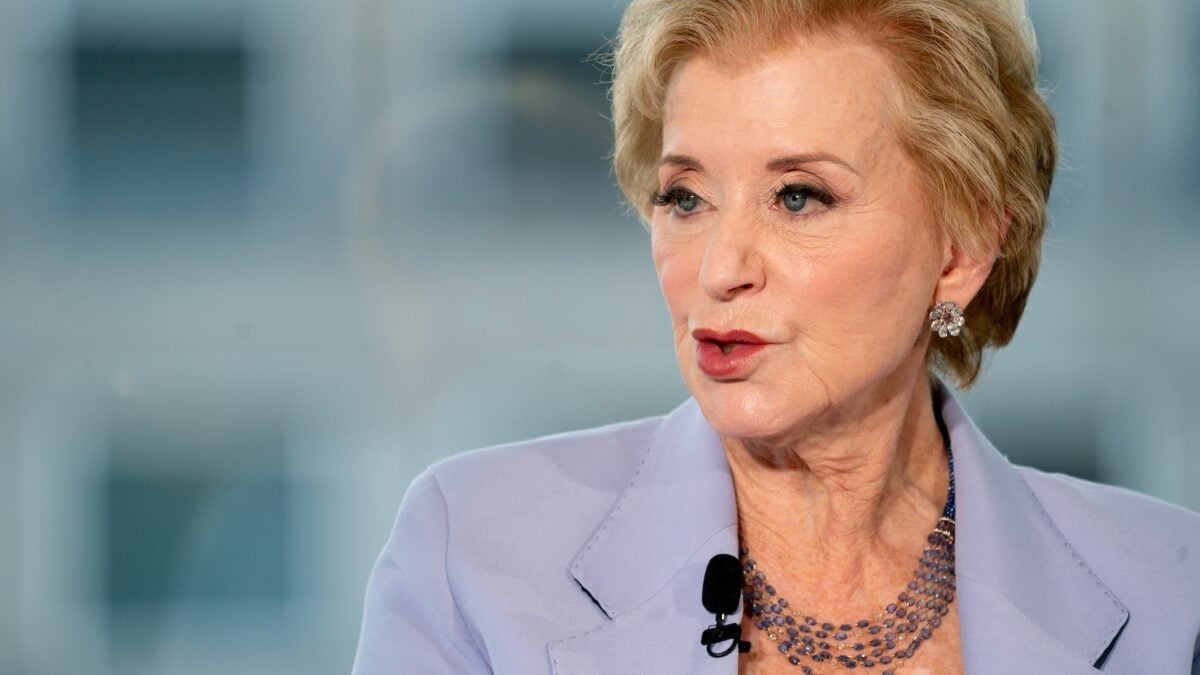 Witzbolde unterbrechen Bildungsministerin Linda McMahon mit Zirkusmusik