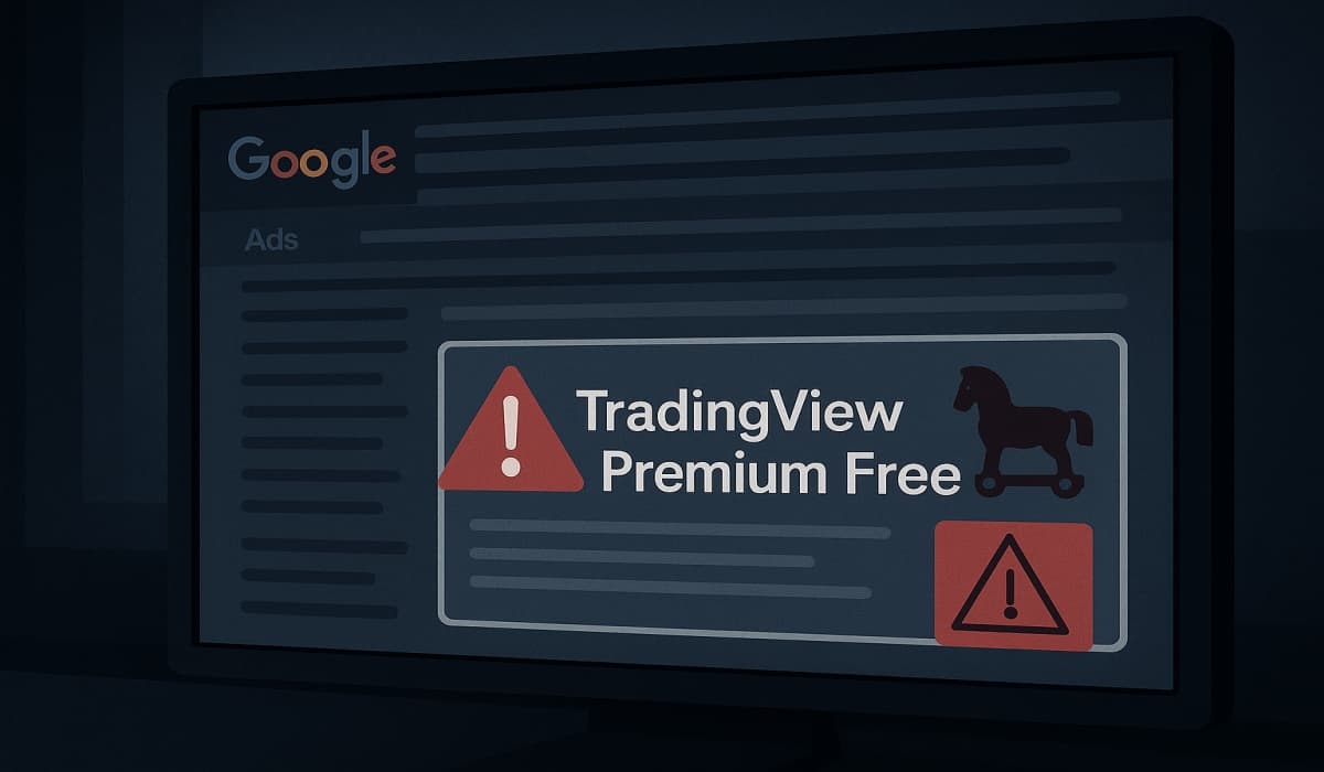Anúncios do Google usados ​​para espalhar Trojan disfarçados de TradingView Premium