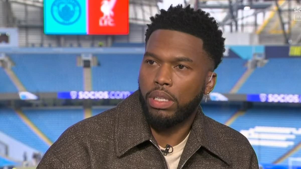 Daniel Sturridge makes awkward gaffe live on Sky Sports during Liverpool's win over Man City as presenter David Jones is forced to correct him