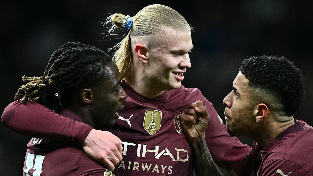 Tottenham 0-1 Man City: Erling Haaland scoort het enige doelpunt van de wedstrijd, waardoor het team van Pep Guardiola Chelsea passeert en op de vierde plaats terechtkomt in de Premier League-ranglijst