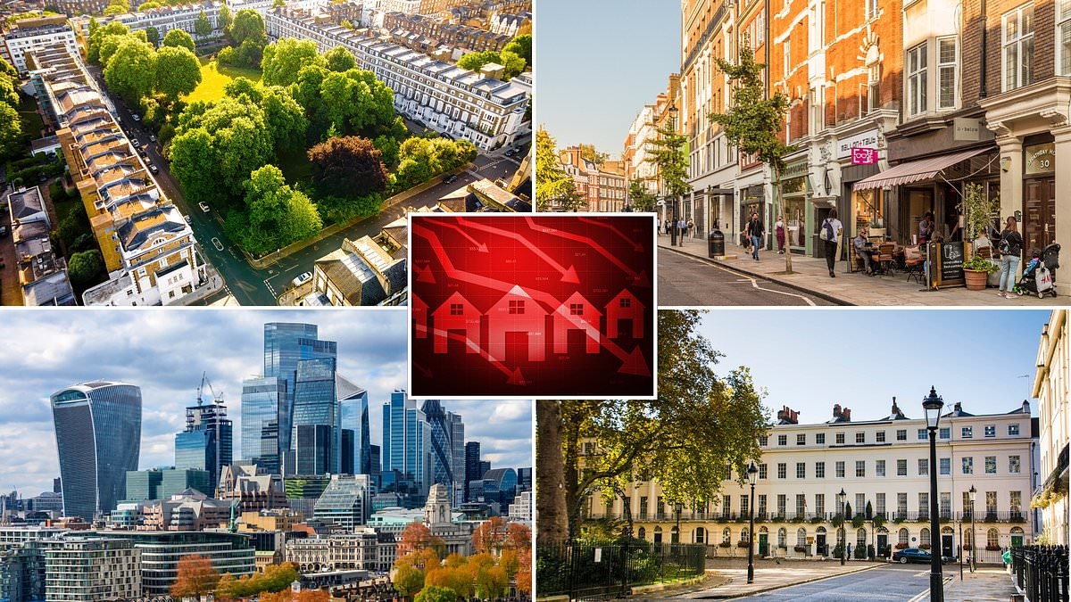 Londra'nın merkezindeki emlak fiyatları düştü ve 'kimse bunun hakkında konuşmak istemiyor' uyarısında bulundu