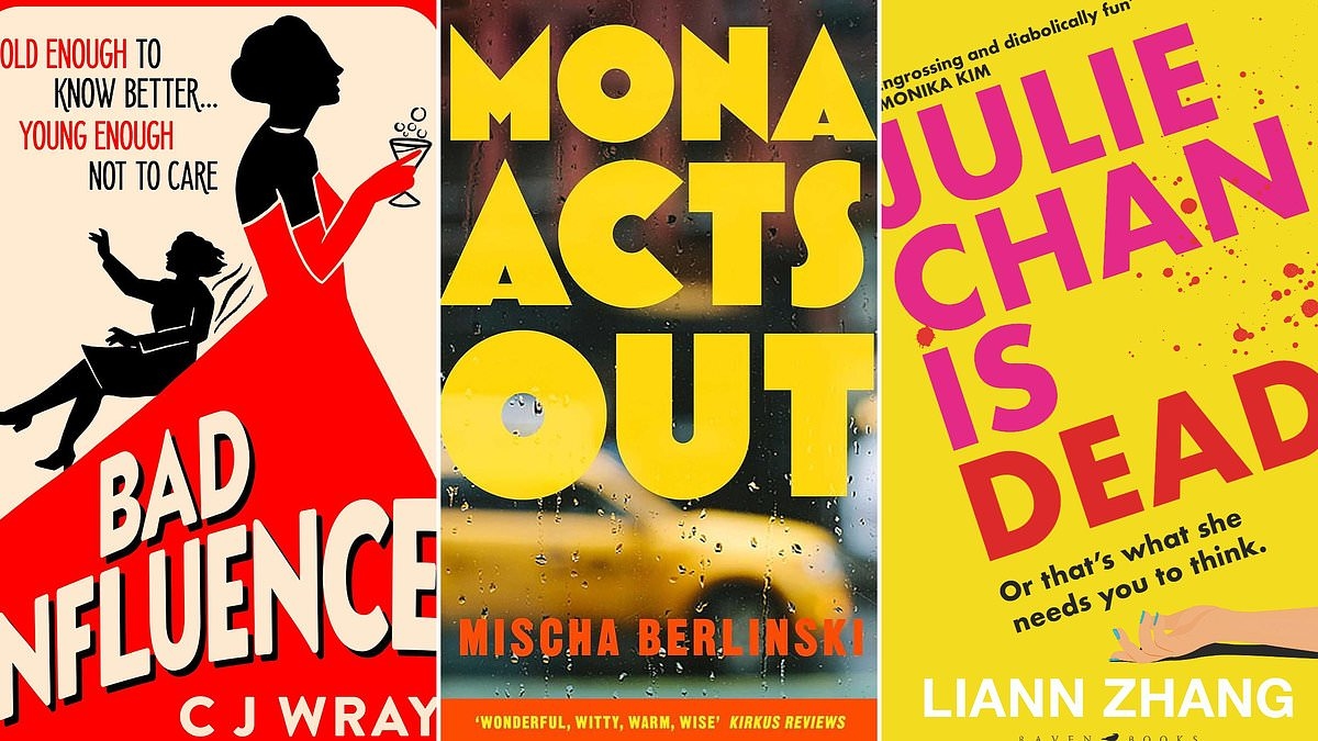 Evil twins and vivacious nonagenarians in this month's popular fiction; MONA ACTS OUT by Mischa Berlinski, BAD INFLUENCE by C J Wray, JULIE CHAN IS DEAD by Liann Zhang