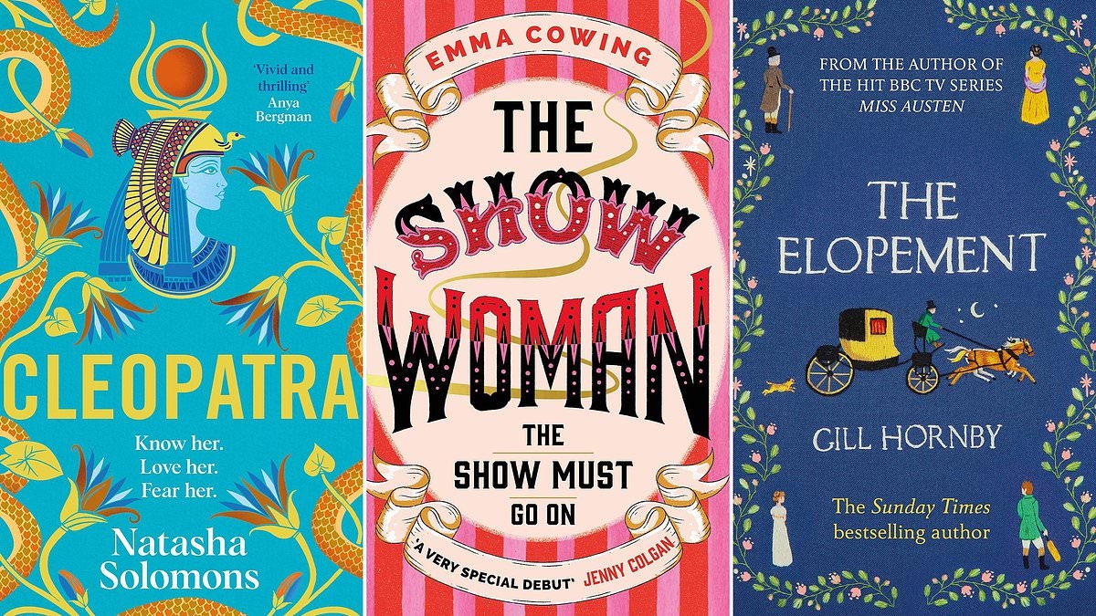 Peak behind the circus tent in this month's best historical fiction; THE SHOW WOMAN by Emma Cowing, THE ELOPEMENT by Gill Hornby, CLEOPATRA by Natasha Solomons